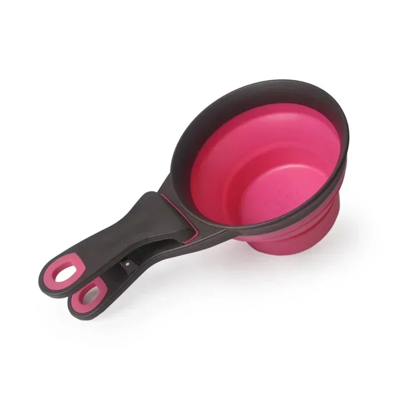 Pet Folding Feeder & Water Spoon