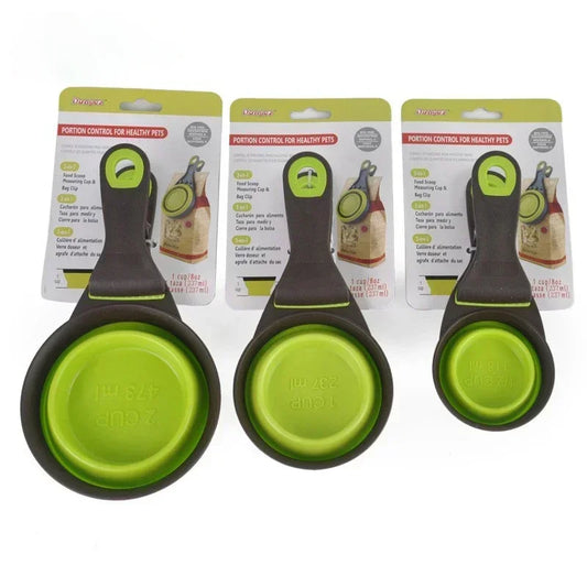Pet Folding Feeder & Water Spoon
