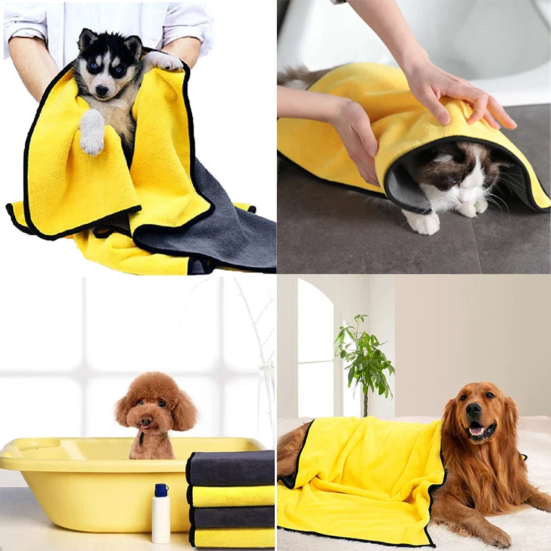Quick-Drying Pet Bath Towel