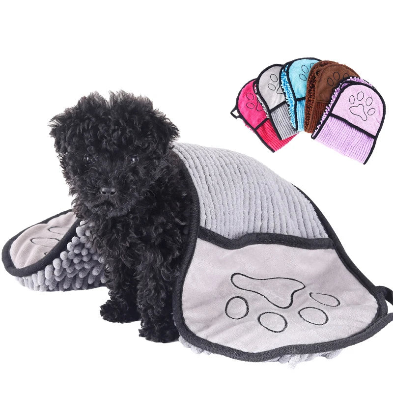 Soft Dog Bathrobe Towel
