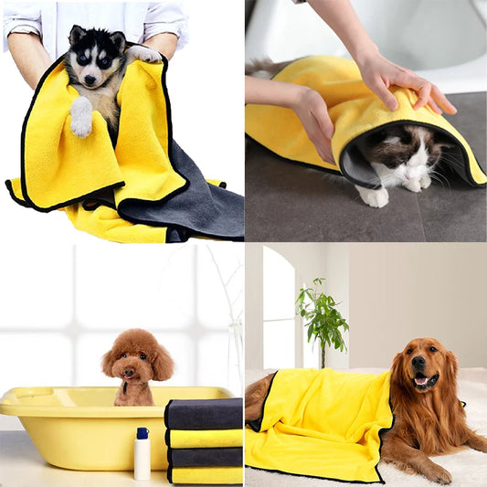 Quick-Drying Pet Bath Towel